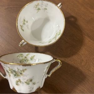 2  vintage Limoges tea cups